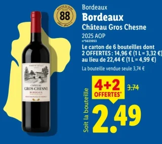 Bordeaux Château Gros Chesne 2025 AOP