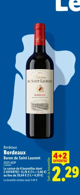 Bordeaux Baron de Saint Laurent 2025 AOP