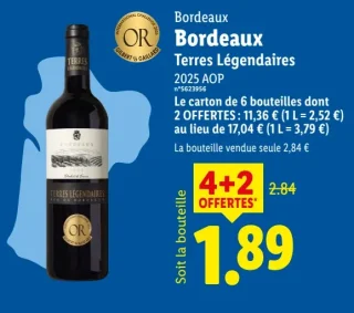 Bordeaux Terres Légendaires 2025 AOP