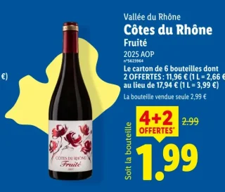 Vallée du Rhône Côtes du Rhône Fruité 2025 AOP