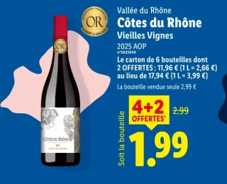 Vallée du Rhône Côtes du Rhône Vieilles Vignes 2025 AOP