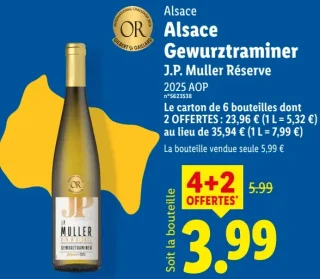 Alsace Gewurztraminer J.P. Muller Réserve