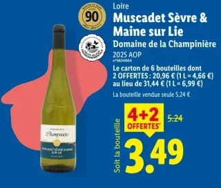 Loire Muscadet Sèvre & Maine sur Lie Domaine de la Champinière