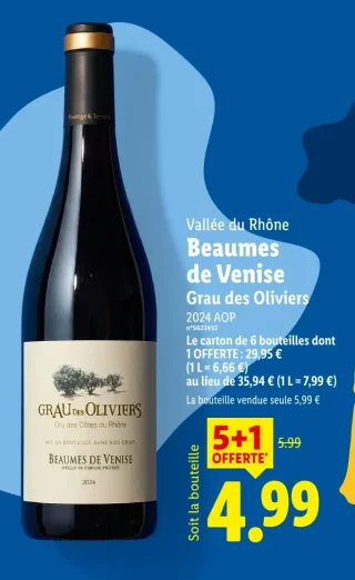 Vallée du Rhône Beaumes de Venise Grau des Oliviers 2024 AOP