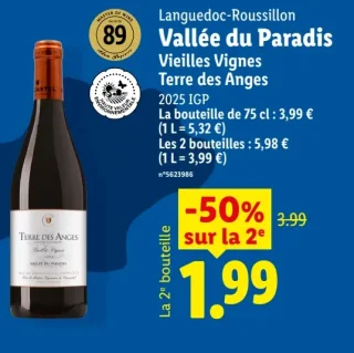 Languedoc-Roussillon Vallée du Paradis Vieilles Vignes Terre des Anges 2025 IGP Rouge