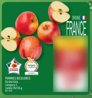 Pommes bicolores