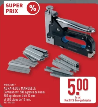 WORKZONE® AGRAFEUSE MANUELLE