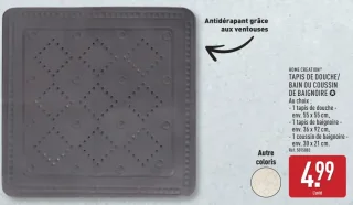 HOME CREATION® TAPIS DE DOUCHE/ BAIN OU COUSSIN DE BAIGNOIRE