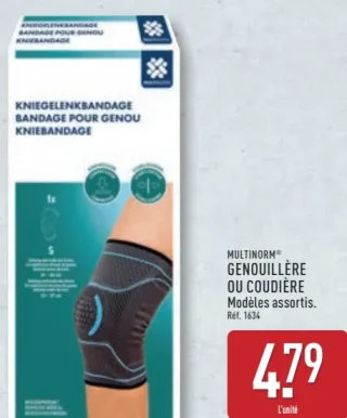 MULTINORM Genouillère ou coudière