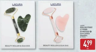 Lacura Rouleau visage et pierre de massage
