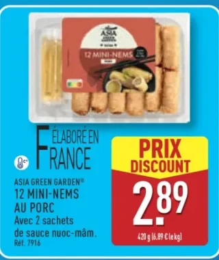 Asia Green Garden 12 Mini-Nems au Porc