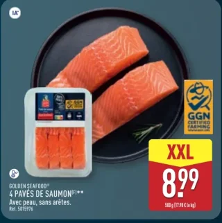 GOLDEN SEAFOOD 4 Pavés de saumon