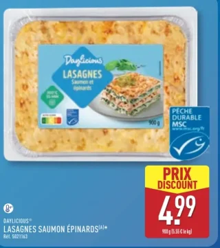 Daylicious Lasagnes Saumon Épinards