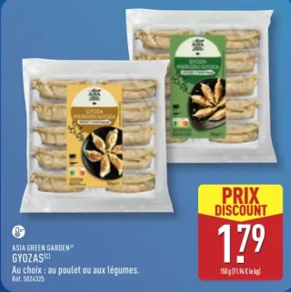 ASIA GREEN GARDEN® GYOZAS Au choix : au poulet ou aux légumes
