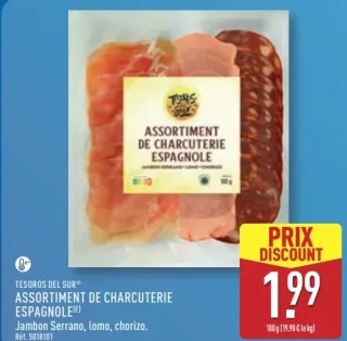 TESOROS DEL SUR® ASSORTIMENT DE CHARCUTERIE ESPAGNOLE Jambon Serrano, lomo, chorizo