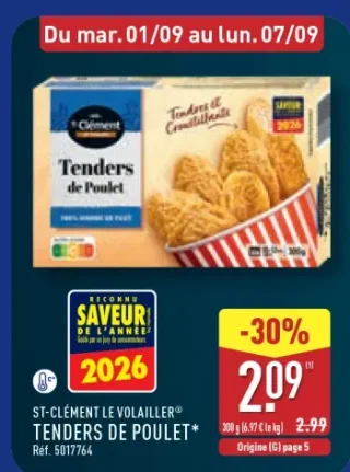 St-Clément Le Volailler Tenders de Poulet