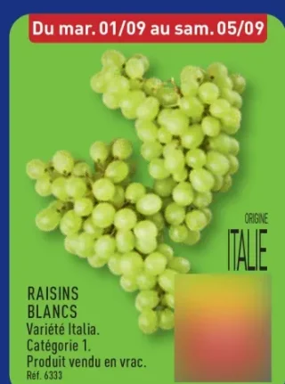 Raisins blancs