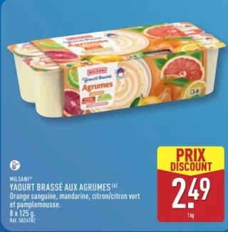 Milsani Yaourt brassé aux agrumes