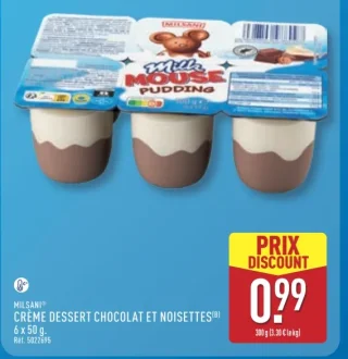 Milsani Crème Dessert Chocolat et Noisettes