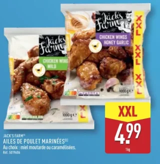 Ailes de poulet marinées Jack's Farm