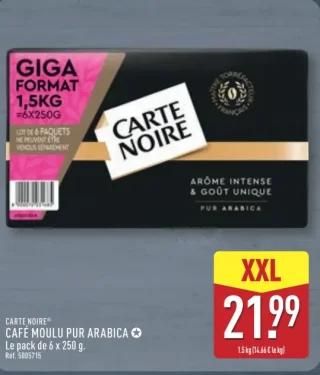 Carte Noire® Café moulu pur Arabica Giga Format