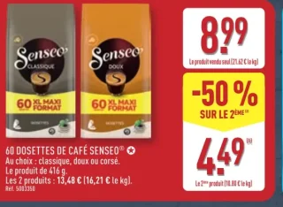 60 Dosettes de café Senseo®