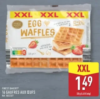 FINEST BAKERY® 16 GAUFRES AUX ŒUFS