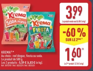 Krema Red'dingue, Fiesta ou Soda