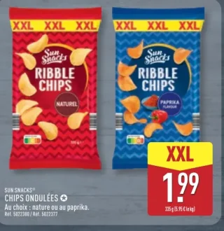 SUN SNACKS® CHIPS ONDULÉES