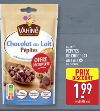 VAHINÉ® PÉPITES DE CHOCOLAT AU LAIT
