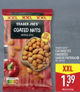 Trader Joe's Cacahuètes enrobées saveur paprika