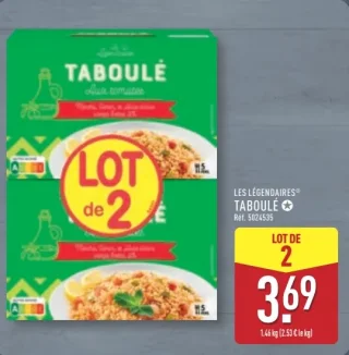 Les Légendaires Taboulé aux tomates lot de 2