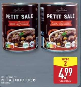 Petit Salé aux lentilles Les Légendaires