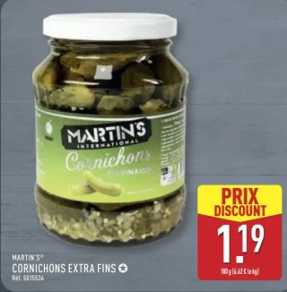 Cornichons extra fins Martin's