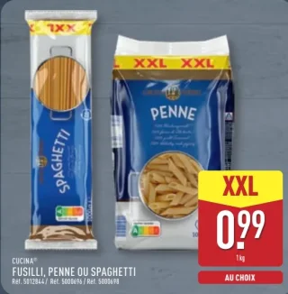 Fusilli, Penne ou Spaghetti Cucina