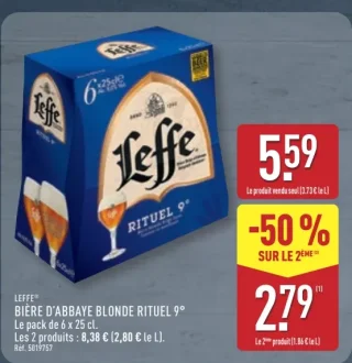 LEFFE® BIÈRE D'ABBAYE BLONDE RITUEL 9°