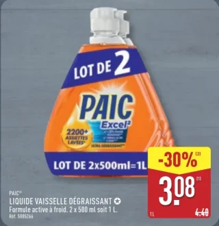Paic Liquide Vaisselle Dégraissant Excel²