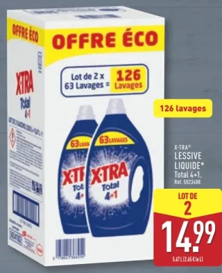 X-TRA Lessive Liquide Total 4+1
