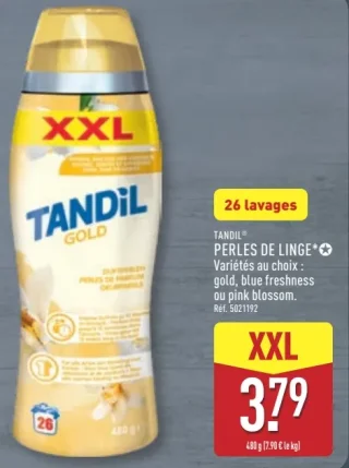 Tandil Perles de Linge Gold, Blue freshness ou pink blossom