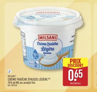 Milsani Crème Fraîche Épaisse Légère