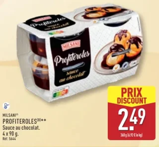 Milsani Profiteroles sauce au chocolat
