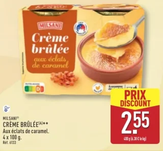 Milsani Crème brûlée aux éclats de caramel