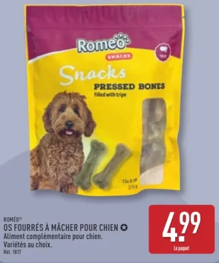 ROMÉO® OS FOURRÉS À MÂCHER POUR CHIEN