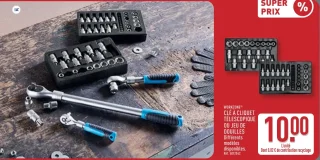 Clé à cliquet télescopique ou jeu de douilles Workzone