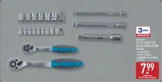 WORKZONE® Clé à cliquet ou jeu de douilles