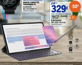 Lenovo Tablette + Clavier + Stylet Idea Tab Plus