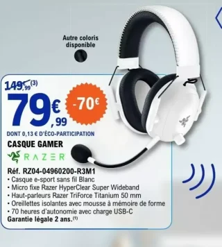 Casque gamer Razer Réf. RZ04-04960200-R3M1