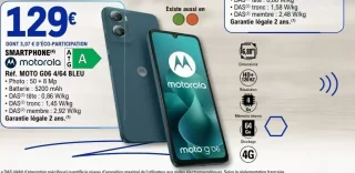 Smartphone Motorola Moto G06 4/64 Bleu