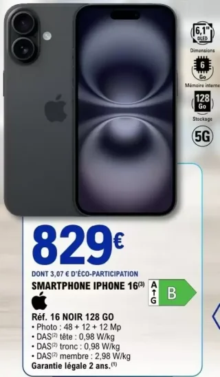 Smartphone iPhone 16 Apple