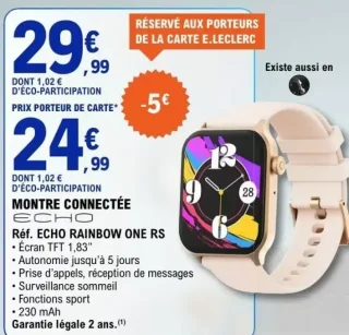 Montre connectée Echo Rainbow One RS